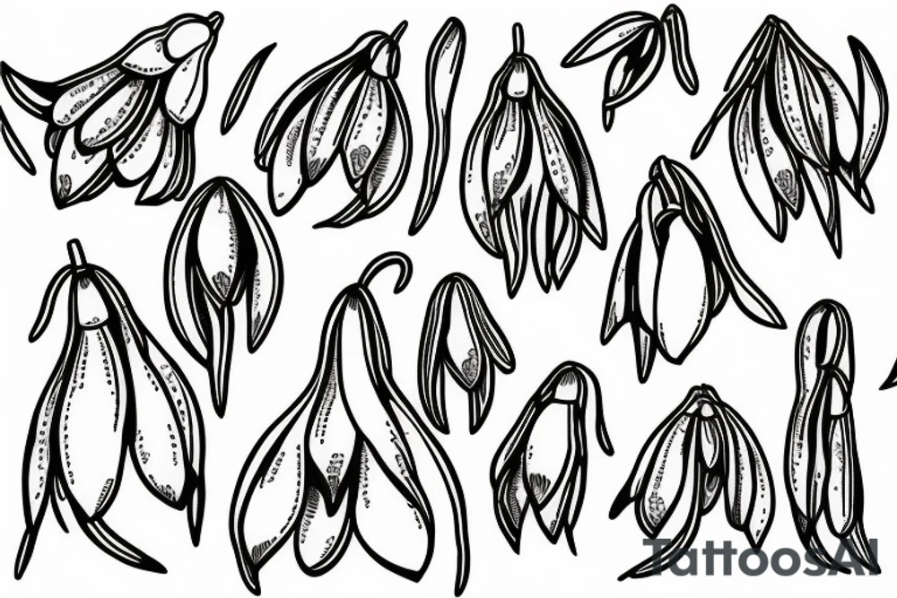 snowdrop tattoo idea