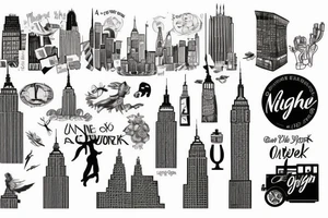 one night in new york city tattoo idea