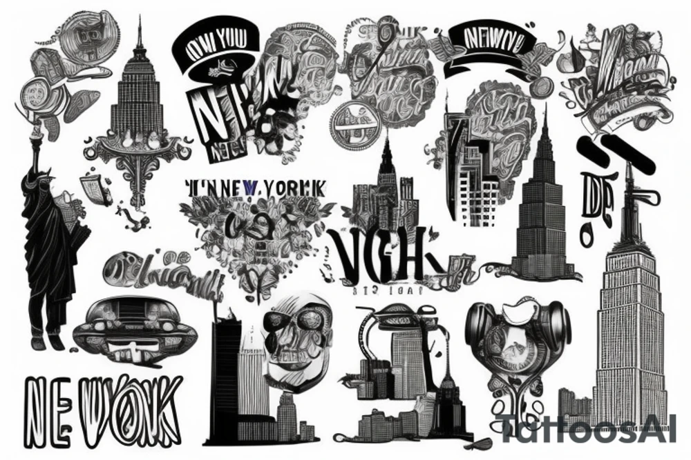 one night in new york city tattoo idea