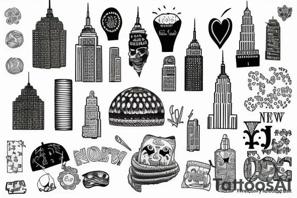 one night in new york city tattoo idea