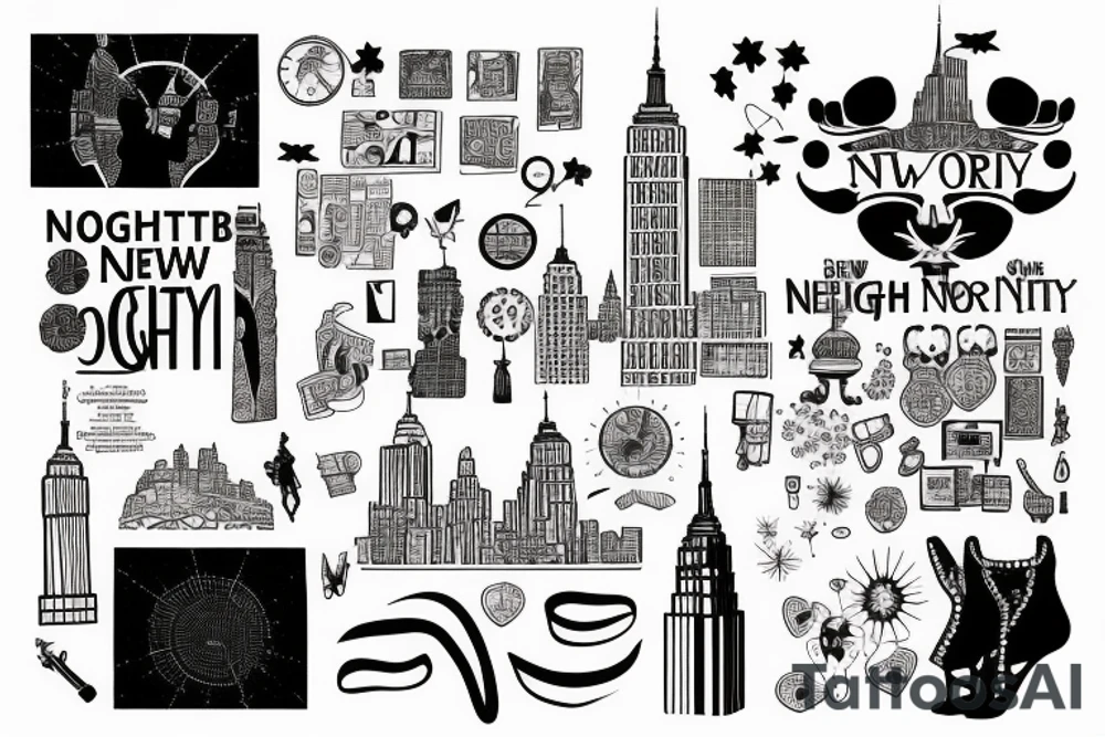 one night in new york city tattoo idea