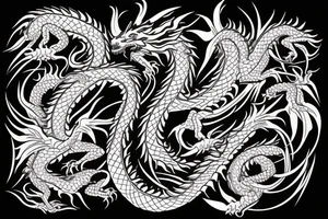 traditional dragon back tattoo tattoo idea