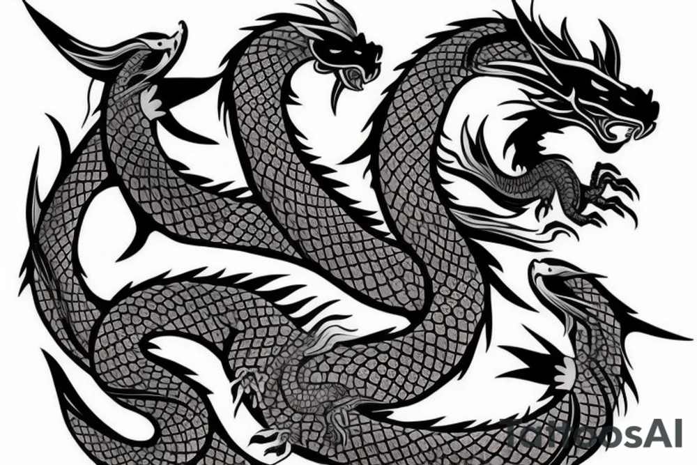 traditional dragon back tattoo tattoo idea