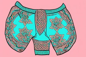 turquoise dove in marrakesh shorts tattoo idea
