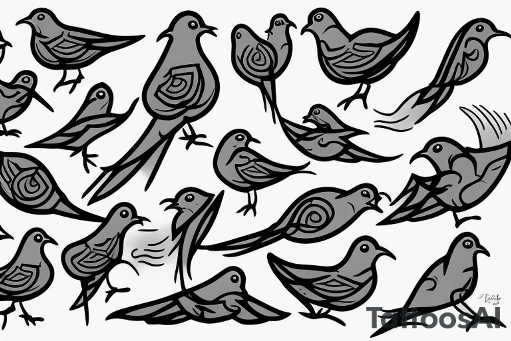 Muscular dove in marrakesh hat tattoo idea