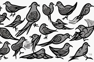 Muscular dove in marrakesh hat tattoo idea