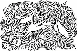 Muscular Muscular dove in marrakesh hat With a heart tattoo idea