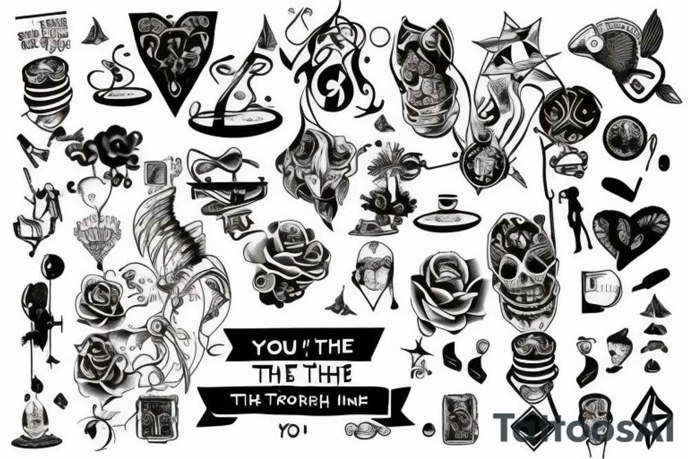 You're at the right place at the right time tattoo idea