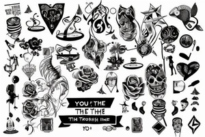You're at the right place at the right time tattoo idea