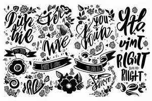 You're at the right place at the right time tattoo idea