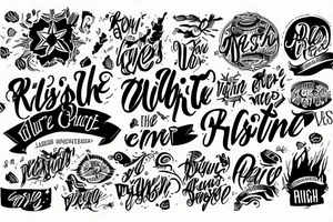 You're at the right place at the right time tattoo idea