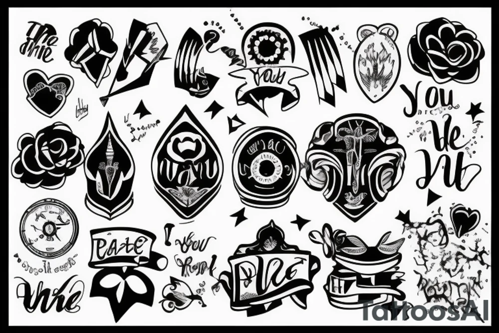 You're at the right place at the right time tattoo idea