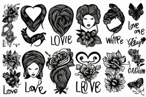 Love wife tattoo idea