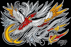 For my forearm a colored thunderbird in the colors of the 4 elements tattoo idea