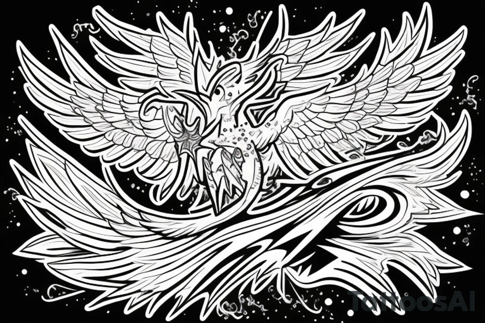 For my forearm a colored thunderbird in the colors of the 4 elements tattoo idea