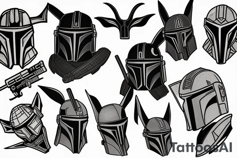 The mandalorian tattoo idea