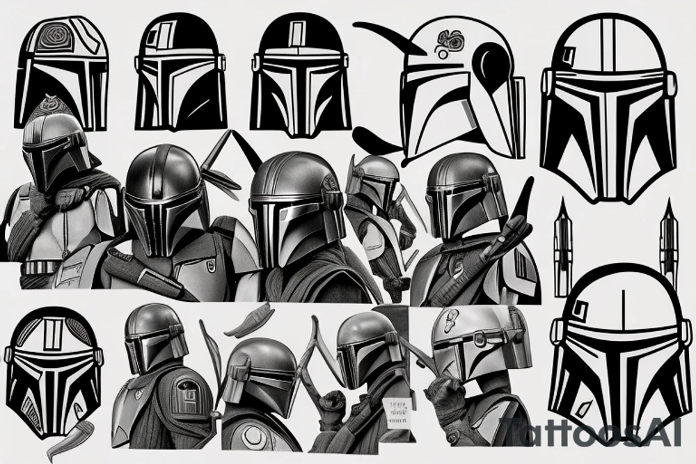 The mandalorian tattoo idea