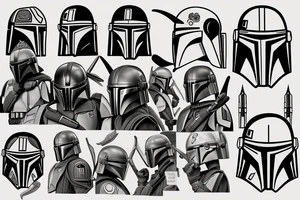 The mandalorian tattoo idea