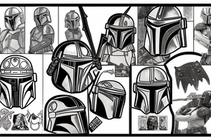 The mandalorian and grogo tattoo idea