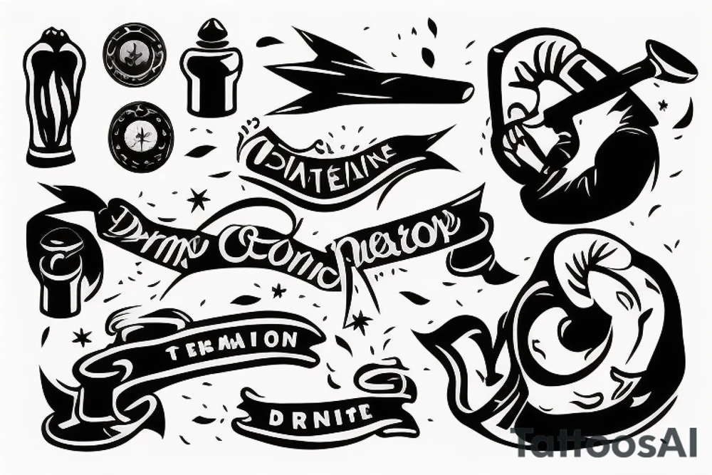 fore arm tattoo for determination tattoo idea