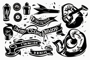fore arm tattoo for determination tattoo idea