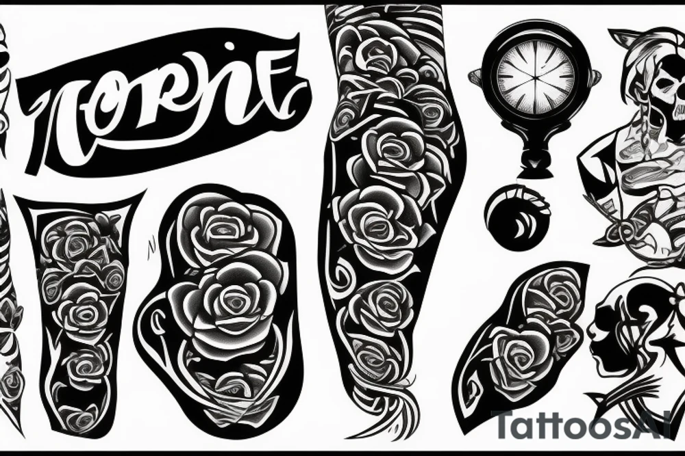 fore arm tattoo for determination tattoo idea
