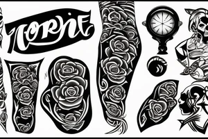 fore arm tattoo for determination tattoo idea