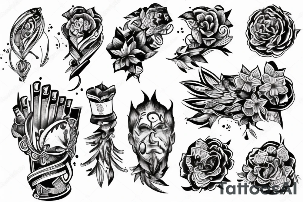 fore arm tattoo for determination tattoo idea