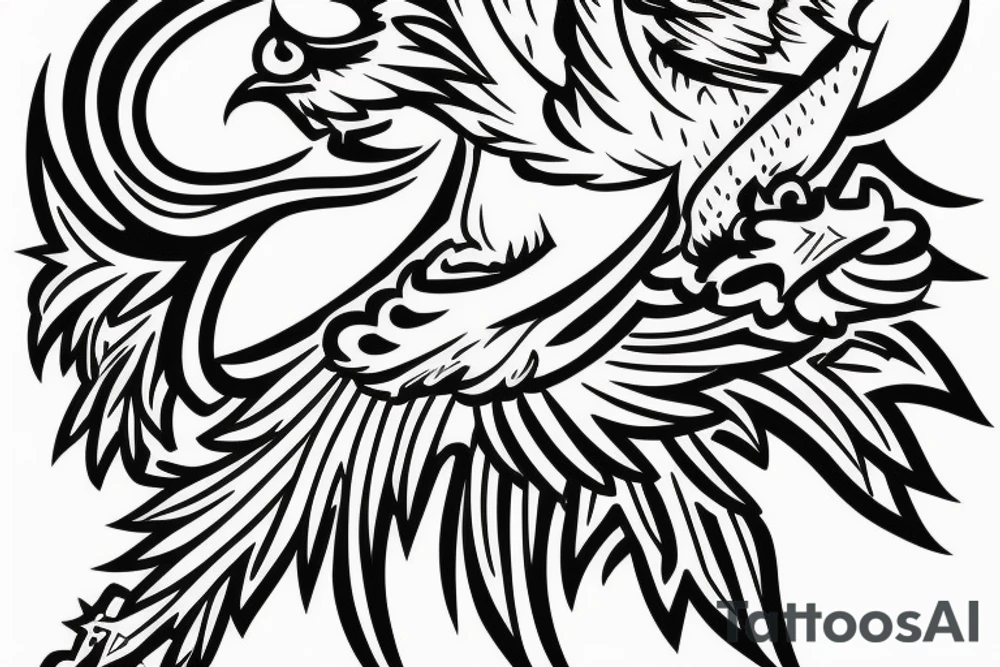 For my forearm a colored thunderbird in the colors of the 4 elements tattoo idea