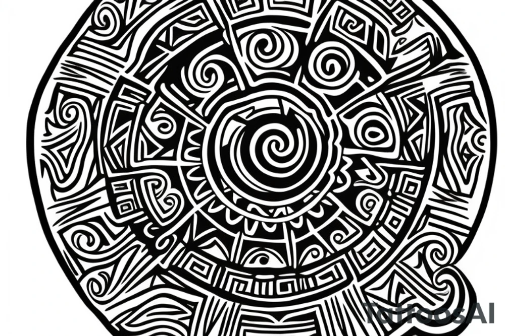 Taino Sunset tattoo for my forearm tattoo idea