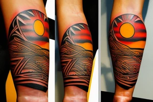 Taino Sunset tattoo for my forearm tattoo idea