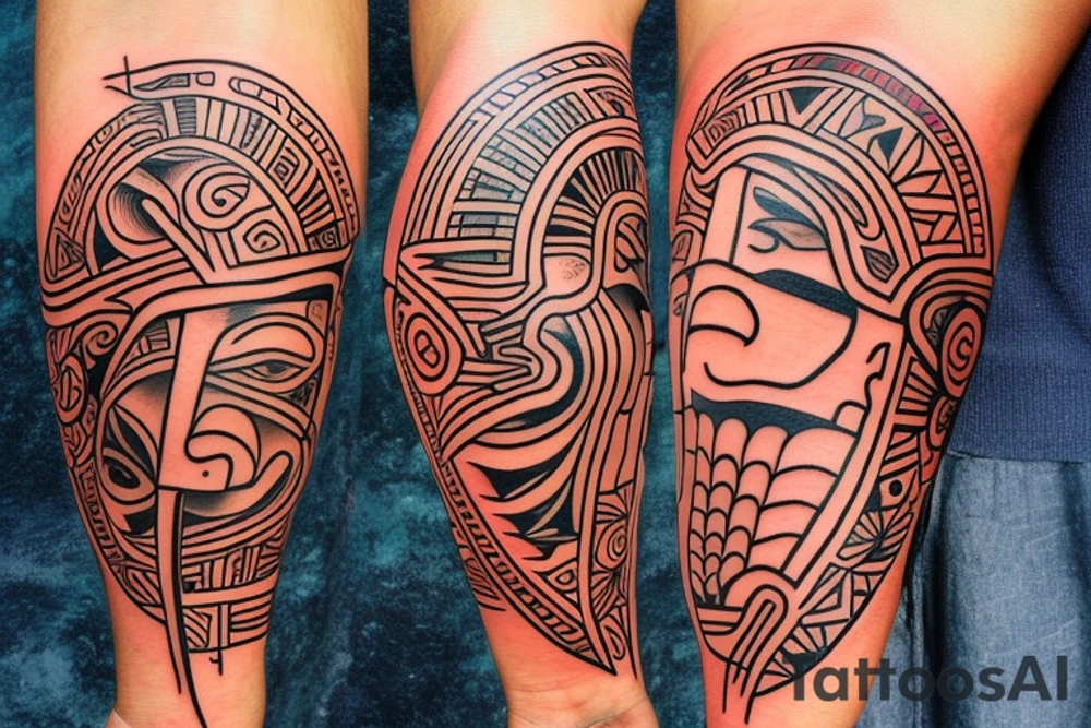 Taino Sunset tattoo for my forearm tattoo idea