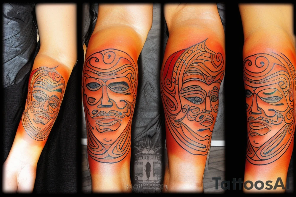 Taino Sunset tattoo for my forearm tattoo idea