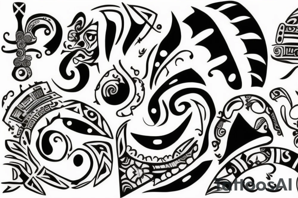 Taino Sunset tattoo for my forearm tattoo idea