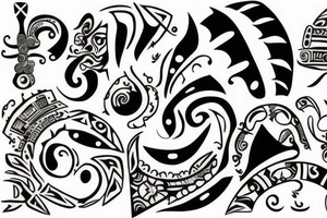 Taino Sunset tattoo for my forearm tattoo idea
