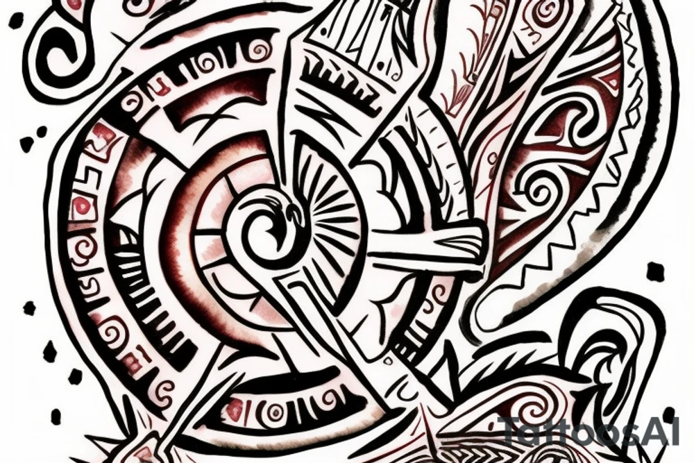 Taino Sunset tattoo for my forearm tattoo idea