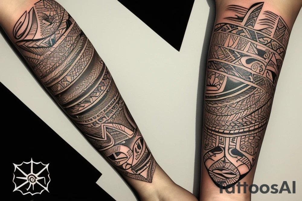 Taino Sunset tattoo for my forearm tattoo idea