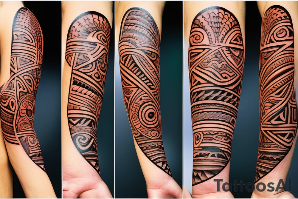 Taino Sunset tattoo for my forearm tattoo idea
