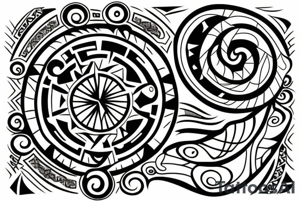 Taino Sunset tattoo for my forearm tattoo idea