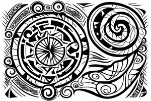 Taino Sunset tattoo for my forearm tattoo idea