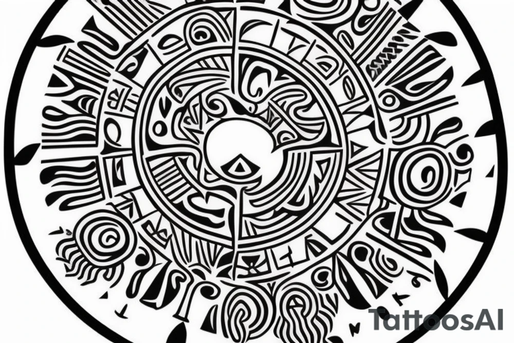 Taino Sunset tattoo for my forearm tattoo idea