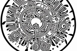 Taino Sunset tattoo for my forearm tattoo idea