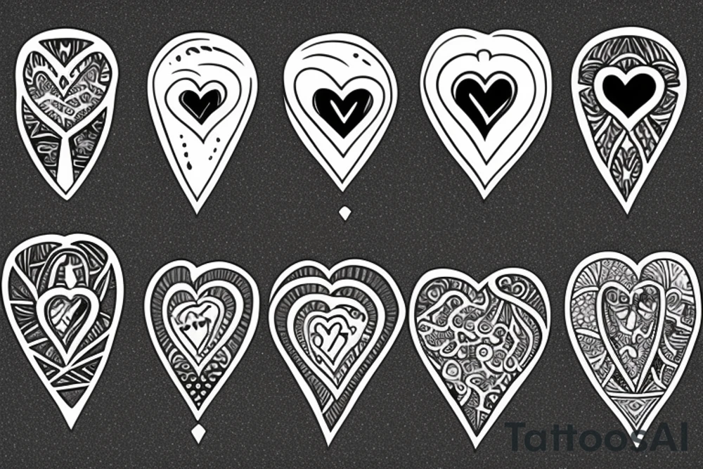 heart, stabbed, with keyhole in the middle tattoo idea