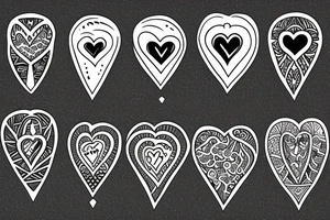 heart, stabbed, with keyhole in the middle tattoo idea