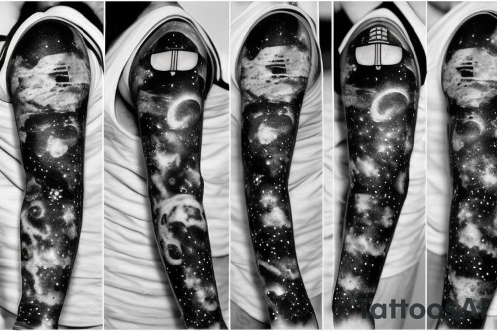 space station in space tattoo idea