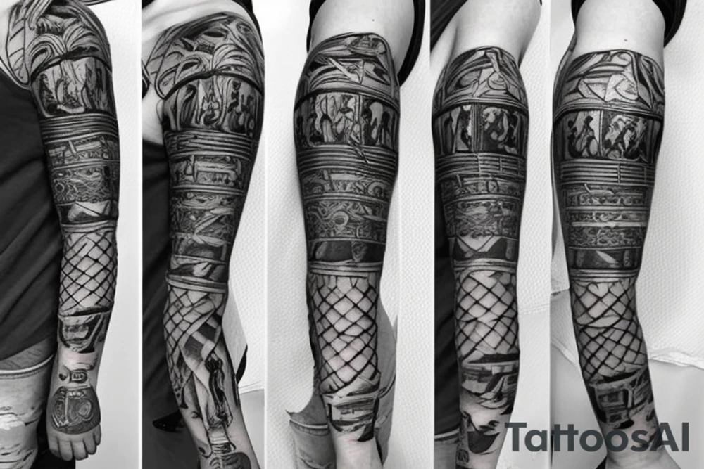 Knight with a Sword tattoo idea