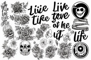 Live life to the fullest tattoo idea