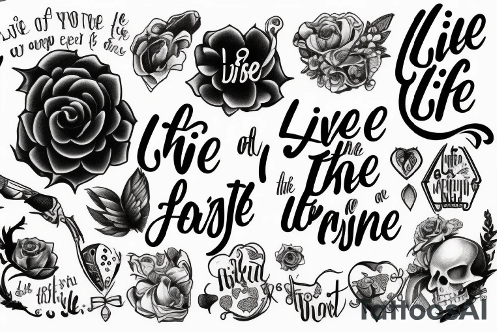 Live life to the fullest tattoo idea
