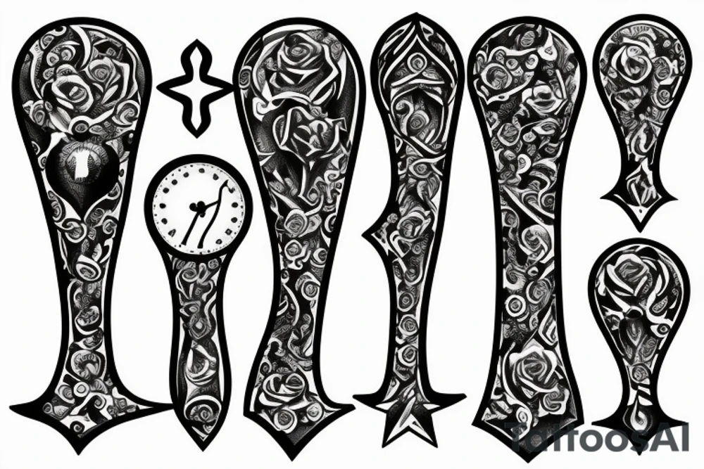 hourglass anchor tattoo idea