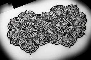 Flower mandala tattoo idea